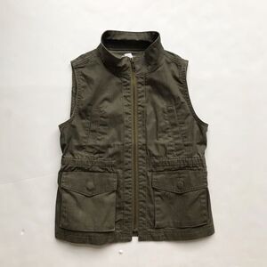 Crewcuts factory dark green light vest EUC 8Y